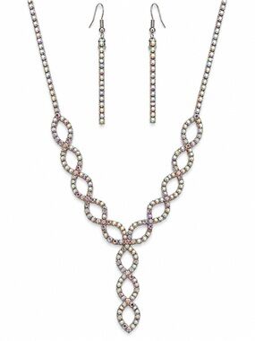 Starlight Necklace & Earrings Set - Multicolor